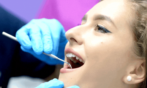 someone getting dental work